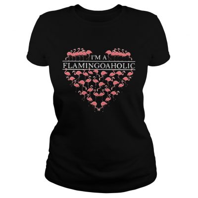 Im a flamingoaholic Ladies Tee