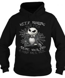 Jack Skellington keep rolling maybe youll find a brain back there Hoodie
