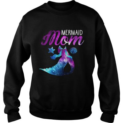 Mermaid Mom Squad Birthday Party Colorful Sweater
