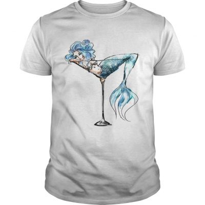 Mermaid and cocktail glass Unisex Shirt