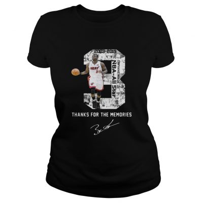 Miami Dwyane Wade Thank You For The Memories Ladies Tee