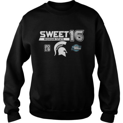 Michigan State Spartans 2019 NCAA Basketball Tournament March Madness Sweet 16 Sweater