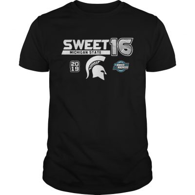 Michigan State Spartans 2019 NCAA Basketball Tournament March Madness Sweet 16 Unisex Shirt