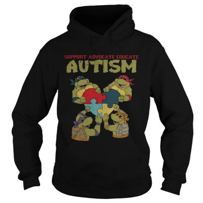 Ninja turtle support advocate educate autism Hoodie