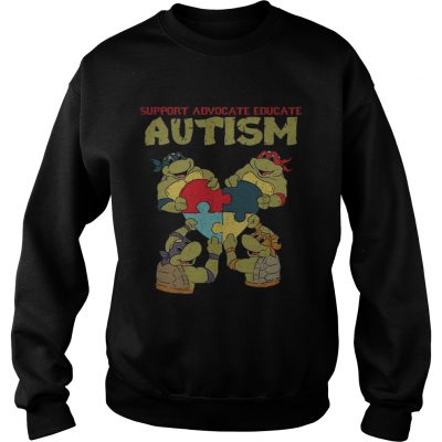 Ninja turtle support advocate educate autism Sweater