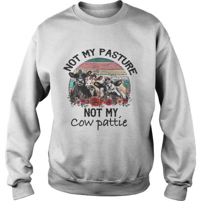 Not My Pasture Not My Cow Pattie Vintage Sweater