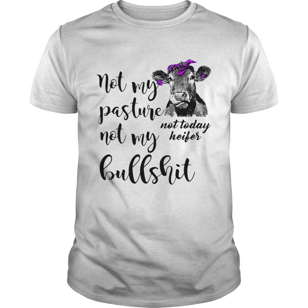 Not my pasture not my bullshit not today heifer tshirt