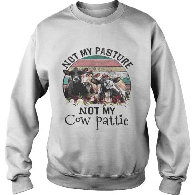 Not my pasture not my cow pattie retro Sweater