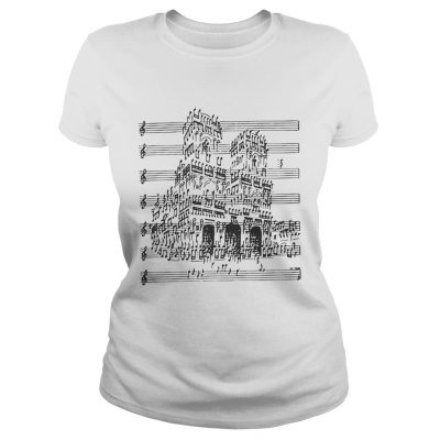 Notre Dame de Paris music sheet Ladies tee