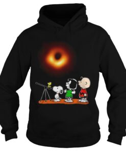 Peanuts watching Black Hole 2019 Hoodie