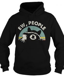 Raccoon ew people retro Hoodie