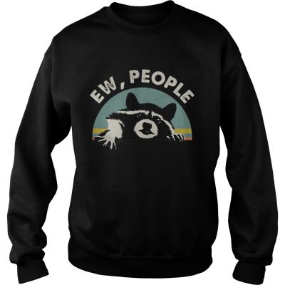 Raccoon ew people retro Sweater