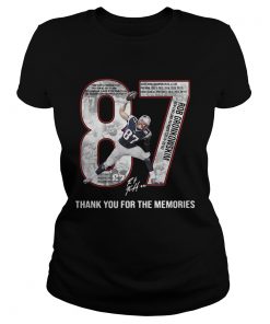 Rob Gronkowski 2010 2018 thank you for the memories Ladies Tee
