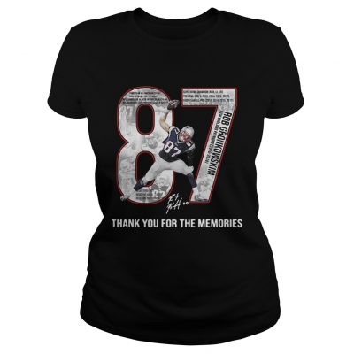 Rob Gronkowski 2010 2018 thank you for the memories Ladies Tee