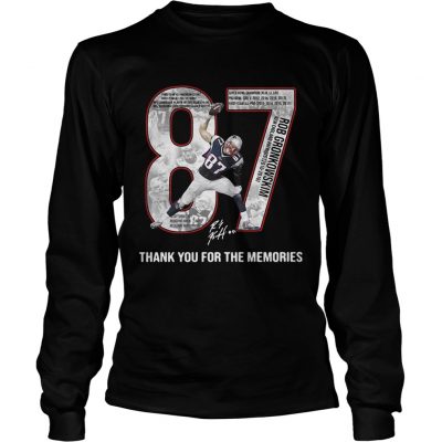 Rob Gronkowski 2010 2018 thank you for the memories Longsleeve Tee