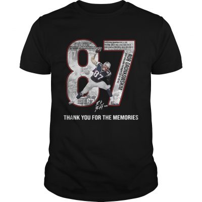 Rob Gronkowski 2010 2018 thank you for the memories Unisex Shirt