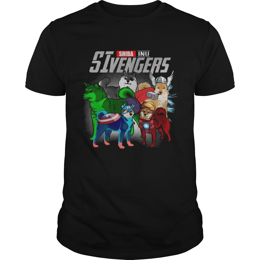 Shiba Inu Sivengers avengers endgame tshirt