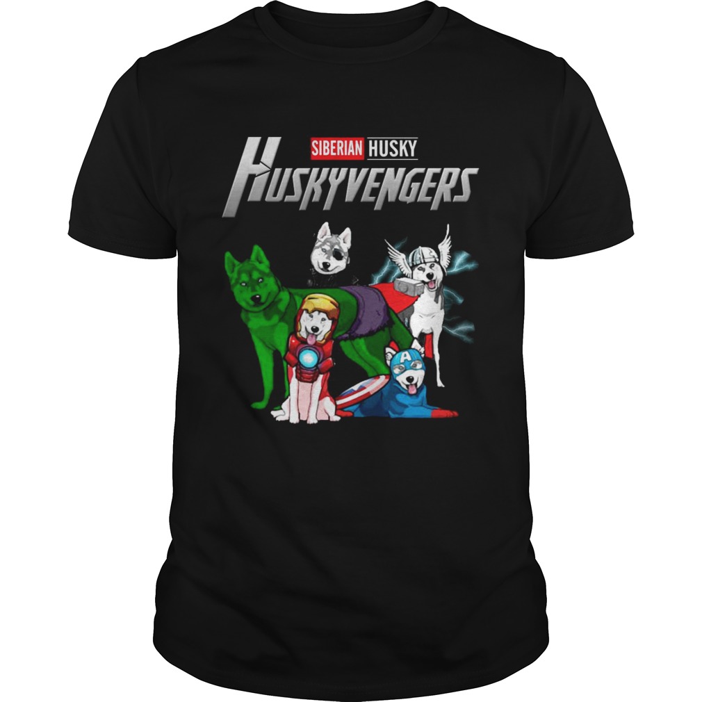 Siberian Husky Huskyvengers Avengers Endgame shirt