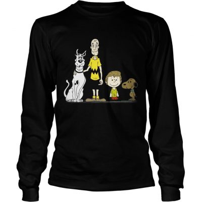 Snoopy ScoobyDoo and Charlie Brown Shaggy Rogers Longsleeve Tee