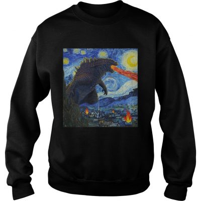 Starry Night Godzilla Sweater