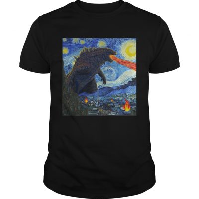 Starry Night Godzilla Unisex Shirt