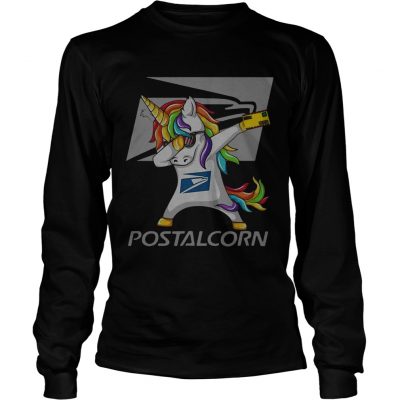 Unicorn Dabbing postalcrn Longsleeve Tee