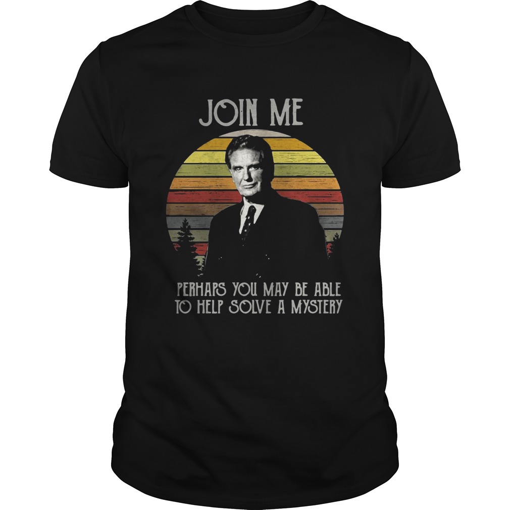 Unsolved Mysteries join me perhaps you may be able to help solve a mystery retro tshirt