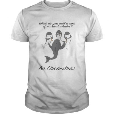 What do you call a pod of musical whales and OrcaStra Unisex Shirt