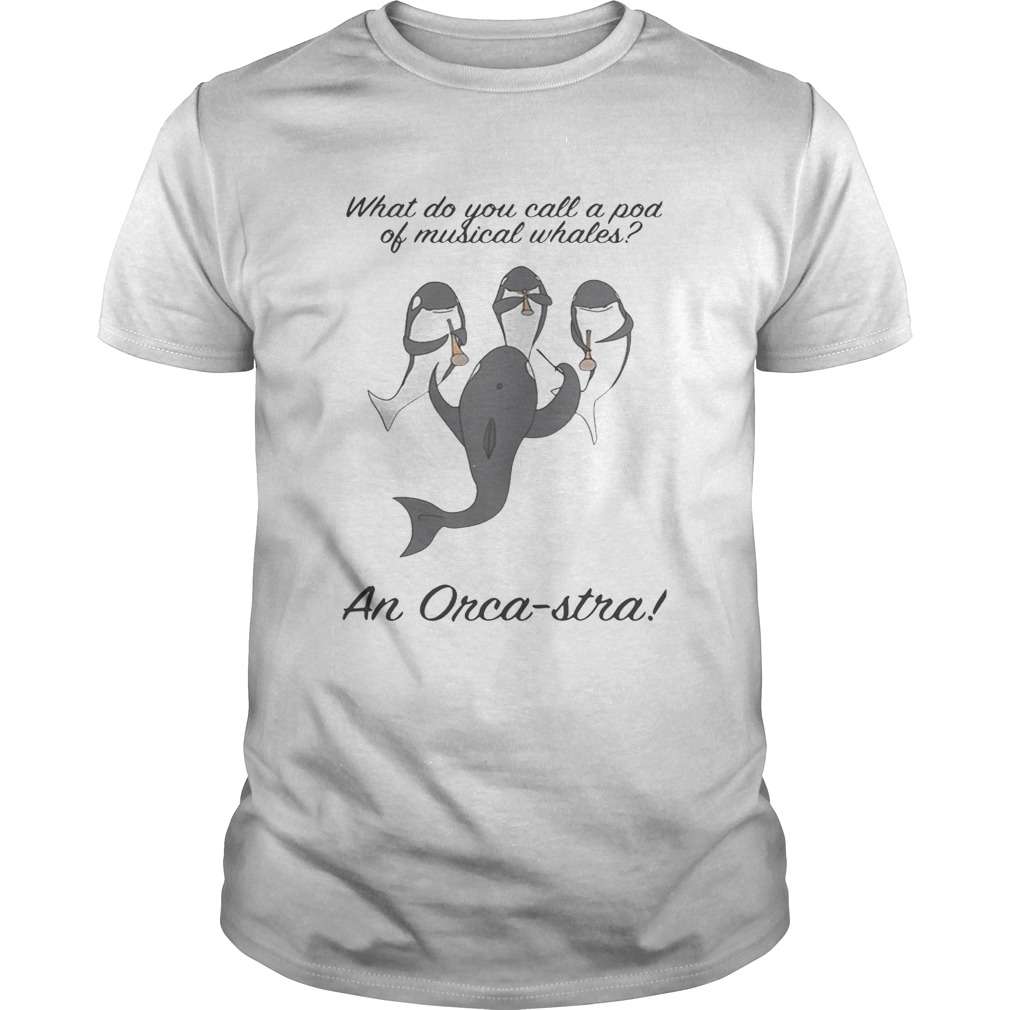What do you call a pod of musical whales and Orca-Stra tshirt