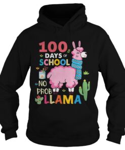 100 Days of school no probllama Hoodie