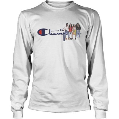 African American girl we are the champions Longsleeve tee