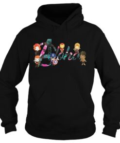 Ahola Avengers Endgame characters chibi Hoodie