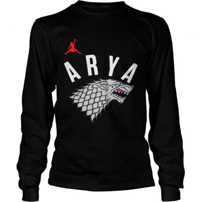 Arya Stark Game of Thrones Silver Foil Longsleeve Tee