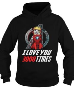 Australian Shepherd Aussie I love you 3000 times Marvel Avengers Endgame Hoodie