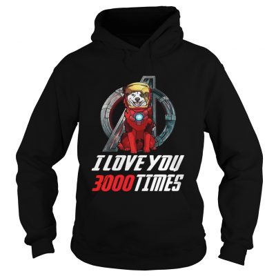 Australian Shepherd Aussie I love you 3000 times Marvel Avengers Endgame Hoodie