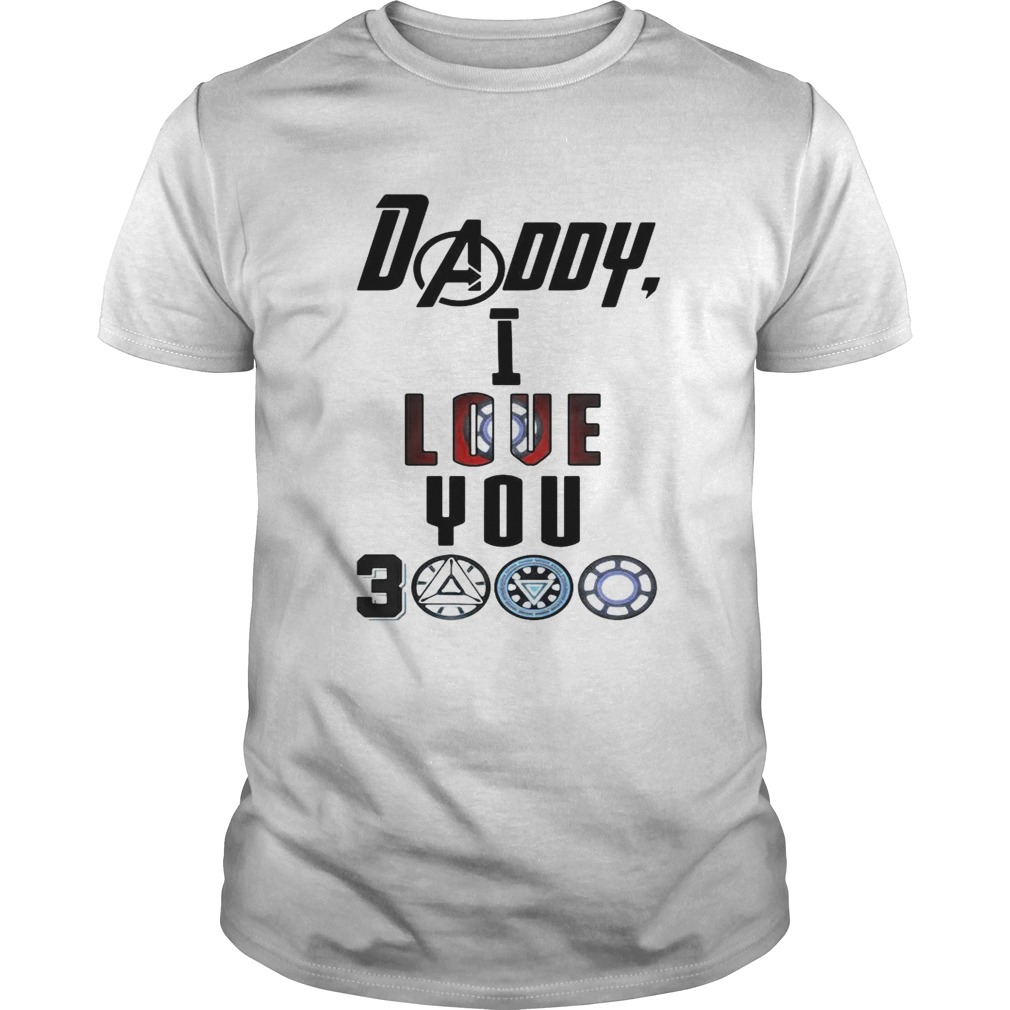 Silver Basic Sportiva Camicia Manica Corta Dad I Love You 3000 Tshirt Avengers Endgame Kids Maglietta