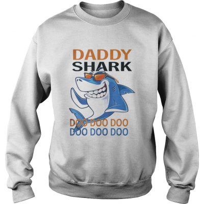 Awesome Daddy Shark with Sunglass Doo Doo Fathers Day Sweatshirt
