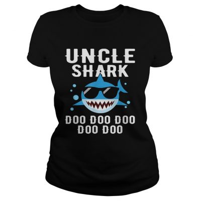 Awesome Uncle Shark Doo Doo Doo Ladies Tee