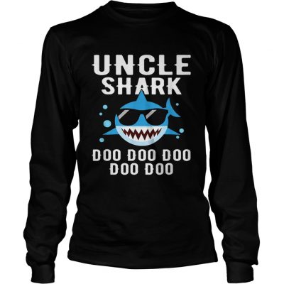 Awesome Uncle Shark Doo Doo Doo Longsleeve Tee