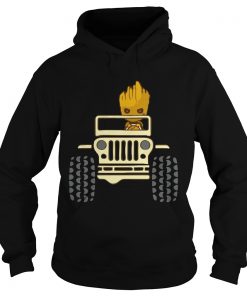 Baby Groot Drive Jeep Hoodie