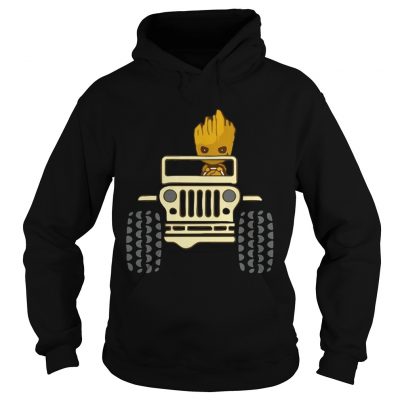 Baby Groot Drive Jeep Hoodie