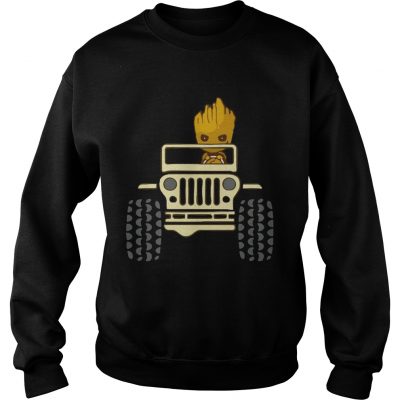Baby Groot Drive Jeep Sweater