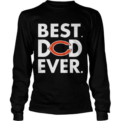 Best Dad Ever Chicago Bears Fathers Day Longsleeve Tee