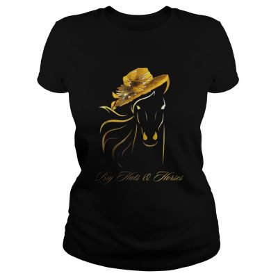 Big hats and horses Ladies Tee