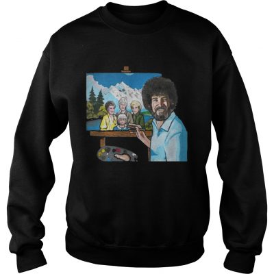 Bob Ross painting the golden girl Sweater