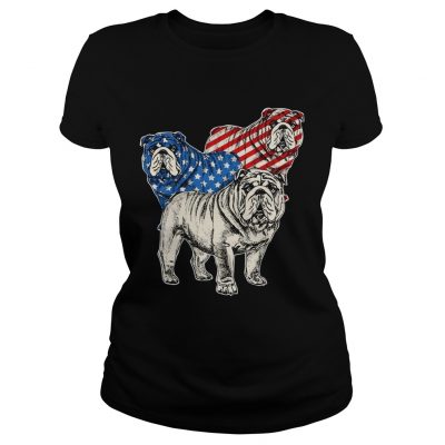Bulldog Flag Ladies Tee
