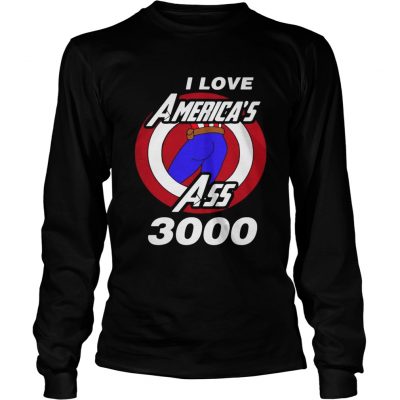 Captain America I love Americas ass 3000 Longsleeve Tee