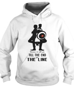 Captain America and Bucky Barnes because Im with you till the end of the line Hoodie