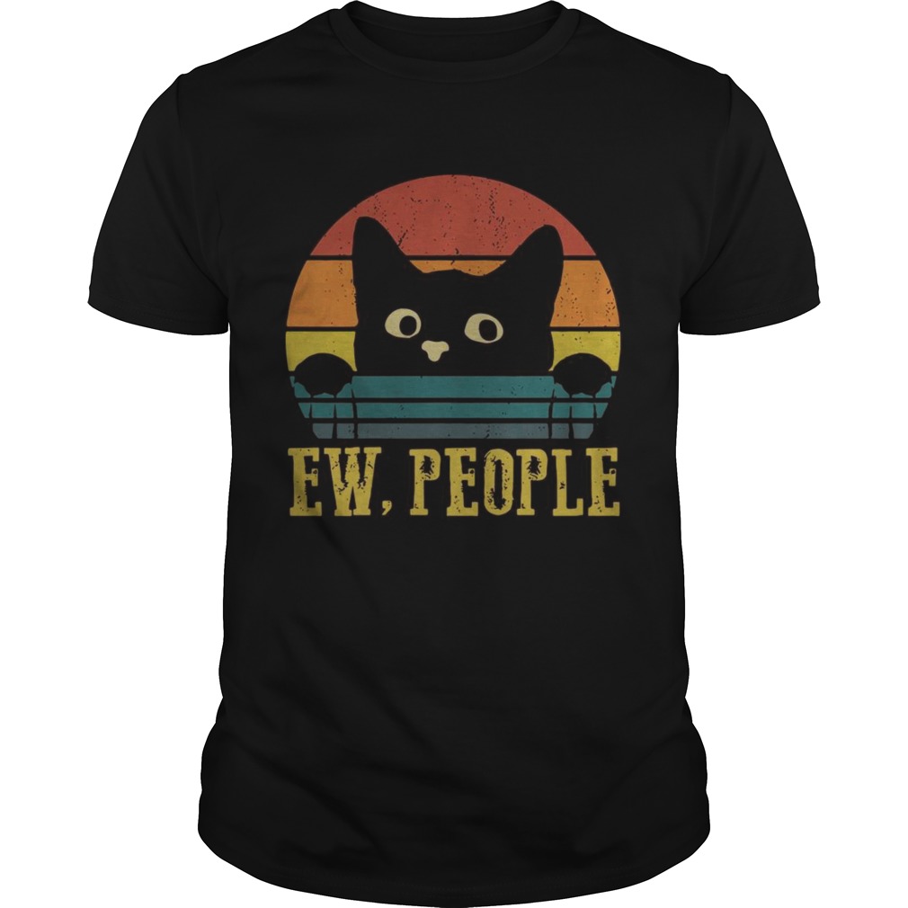 Cat ew people vintage sunset tshirt