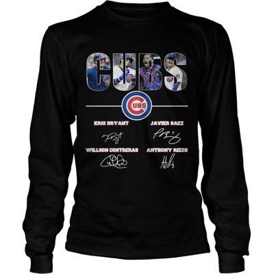 Chicago Cubs Kris Bryant Javier Baez Willson Contreras Anthony Rizzo Longsleeve Tee